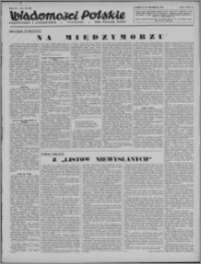Wiadomości Polskie, Polityczne i Literackie 1943, R. 4 nr 39