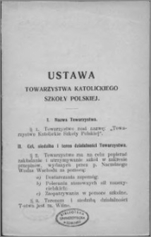 Ustawa Towarzystwa Katolickiego Szkoły Polskiej