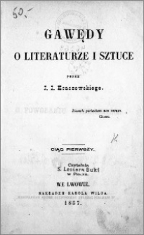 Gawędy o literaturze i sztuce. Ciąg 1