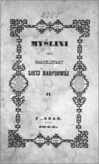Myślini czyli Całokształt logiki narodowéj. T. 2