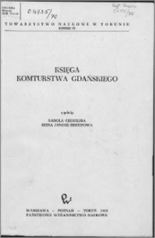 Księga komturstwa gdańskiego