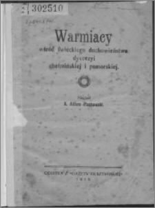 Warmiacy wśród świeckiego duchowieństwa diecezji chełmińskiej i pomorskiej