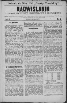 Nadwiślanin : tygodnik handlowy, przemysłowy i ekonomiczny 1873, R. 1 nr 5