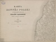 Karta dawnéj Polski z przyległemi okolicami krajów sąsiednich według nowszych materyałów na 1:300000