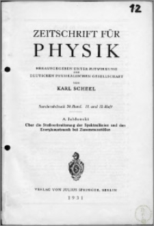 Über die Stoßverbreiterung der Spektrallinien und den Energieaustausch bei Zusammenstößen