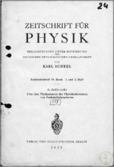 Über den Mechanismus der Photolumineszenz von Farbstoffphosphoren