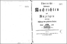 Thornische wöchentliche Nachrichten und Anzeigen nebst einem Anhange von gelehrten Sachen. Erstes Jahr 1760