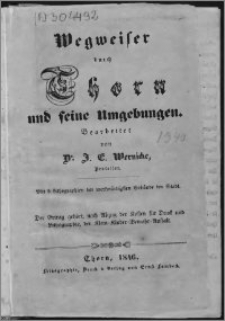 Wegweiser durch Thorn und seine Umgebungen