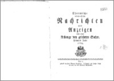 Thornische wöchentliche Nachrichten und Anzeigen nebst einem Anhange von gelehrten Sachen. Zehntes Jahr 1769