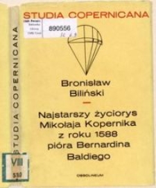 Najstarszy życiorys Mikołaja Kopernika z roku 1588 pióra Bernardina Baldiego