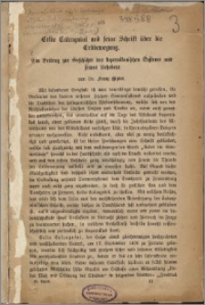 Celio Calcagnini und seine Schrift über die Erdbewegung : ein Beitrag zur Geschichte des copernicanischen Systems und seines Urhebers