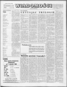 Wiadomości, R. 23 nr 1 (1136), 1968