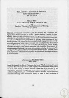 Relativity, Reference Frames, and the Existence of Physics