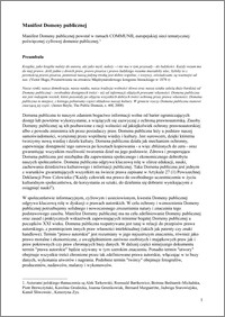 Manifest Domeny publicznej