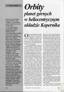 Orbity planet górnych w heliocentrycznym układzie Kopernika
