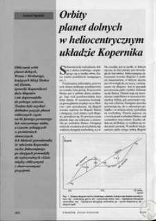 Orbity planet dolnych w heliocentrycznym układzie Kopernika