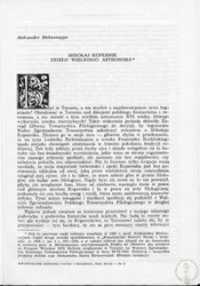 Mikołaj Kopernik : dzieło wielkiego astronoma