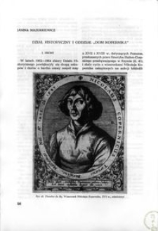 Dział historyczny i oddział "Dom Kopernika"