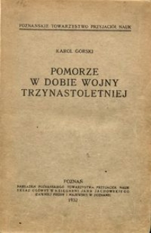 Pomorze w dobie wojny trzynastoletniej