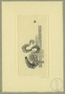 Ekslibris dra Stefana Jakubowskiego I