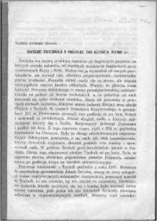 Dzieje Tucholi i okolic do końca XVIII w.