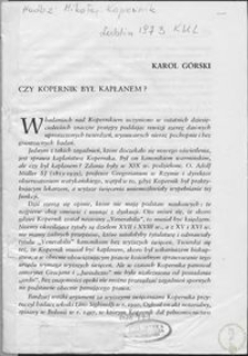 Czy Kopernik był kapłanem?