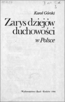Zarys dziejów duchowości w Polsce