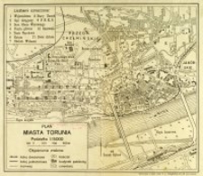 Plan miasta Torunia