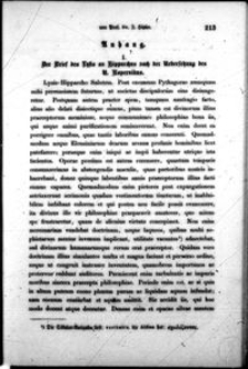 Der Brief des... an Hipparchus der Ubersetzung des Kopernikus