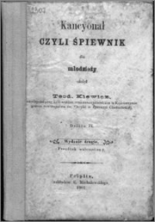 Kancyonał czyli Śpiewnik dla młodzieży. Dzieło 9
