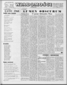 Wiadomości, R. 23 nr 45 (1180), 1968