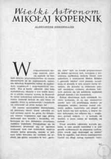 Wielki astronom Mikołaj Kopernik