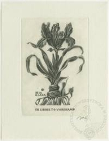 Ekslibris T. S. Varekampa II (Iris alata)