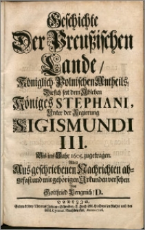 Geschichte der Preußischen Lande königlisch-polnischen Antheils..., t. 4