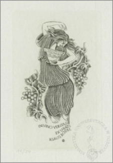 Ekslibris Klausa Rödela IV (In vino veritas)