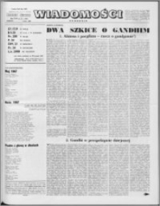 Wiadomości, R. 22 nr 27 (1109), 1967