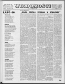 Wiadomości, R. 21 nr 43 (1073), 1966
