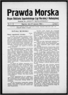 Prawda Morska 1934, R. 1, nr 5