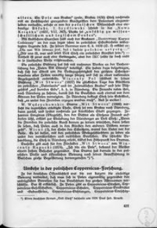 Umkehr in der polnischen Coppernicus- Forschung