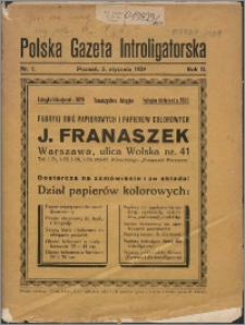 Polska Gazeta Introligatorska 1929, R. 2 nr 1
