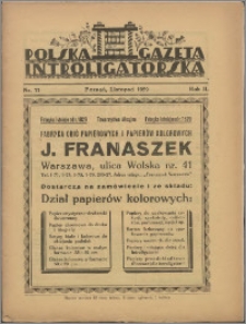 Polska Gazeta Introligatorska 1929, R. 2 nr 11
