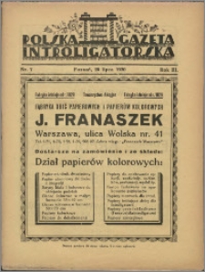 Polska Gazeta Introligatorska 1930, R. 3 nr 7