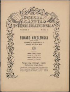Polska Gazeta Introligatorska 1931, R. 4 nr 8