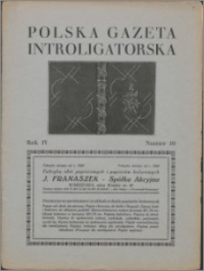 Polska Gazeta Introligatorska 1931, R. 4 nr 10