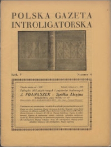 Polska Gazeta Introligatorska 1932, R. 5 nr 6