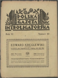 Polska Gazeta Introligatorska 1933, R. 6 nr 10