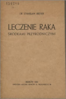 Leczenie raka środkami przyrodniczymi