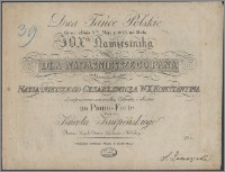 Dwa tańce polskie : grane w dniu 9tym maja r. 1825 na balu J. O. Xcia Namiestnika danym dla Najjaśniejszego Pana w uroczystość urodzin Najjaśniejszego Cesarzewicza W. X. Konstantyna