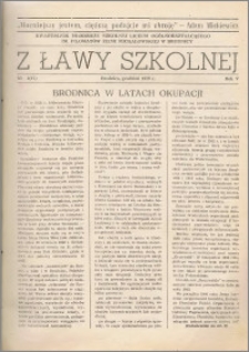 Z ławy szkolnej: Kwartalnik młodzieży szkolnej I Liceum Ogólnokształcącego im. Filomatów Ziemi Michałowskiej R. 1979, Nr. 4(17)
