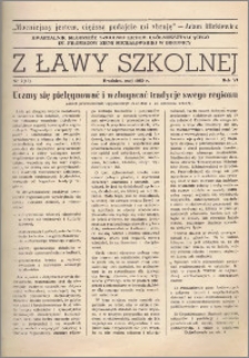 Z ławy szkolnej: Kwartalnik młodzieży szkolnej I Liceum Ogólnokształcącego im. Filomatów Ziemi Michałowskiej R. 1980, Nr. 2(19)